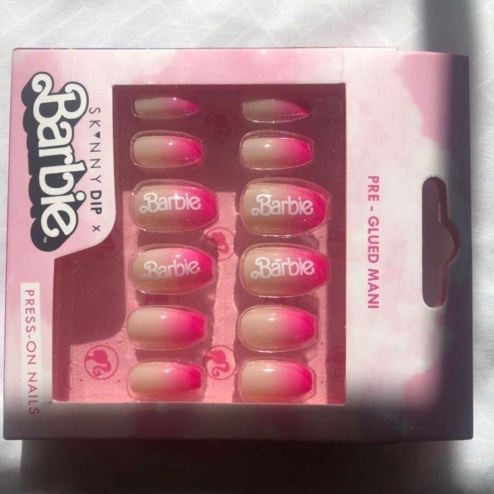 Skinny Dip Barbie press on nails